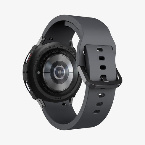 ACS06394 - Galaxy Watch 6 Classic (47mm) Case Liquid Air in matte black showing the front